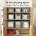 thumbnail image 4 of Clothes Storage Bin with Metal Frame: 6-Pack Stackable Closet Lid & Clear Window, Sweater Boxes for Bedding Clothing Organizer 40L, 4 of 4