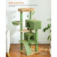 thumbnail image 2 of Cat Tree for Large Cats with Large Top Perch [.&#&#=cm] MultiLevel Tower for Cats with Sleeping Bag Cat Shelves with Scratching Posts and Condos Houses Sleeping Tr, 2 of 7