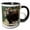 Black/White, variant on 3drose, Bighorn Sheep Rams on the Mountainside, 15oz Two-tone Black Mug