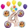 Spirit Party Supplies 4th Birthday Riding Free 11 pc Balloon Bouquet Decorations