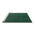 thumbnail image 2 of Ahgly Company Machine Washable Indoor Square Abstract Turquoise Blue Modern Area Rugs, 6' Square, 2 of 4