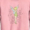 thumbnail image 2 of Tinker Bell - Tinker Bell Sketches - Toddler And Youth Crewneck Fleece Sweatshirt, 2 of 4
