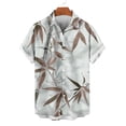 thumbnail image 5 of ZZwxWA Hawaiian Button Down Shirts for Men Short Sleeve Tropical Print Tops Casual Loose Summer Beach Holiday Basic Tees 2025 Festival Gift, 5 of 6