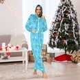 thumbnail image 6 of Summer Breeze Floral Adult onesie Pajamas, Crystal Velvet Ultra Soft Warm Jumpsuit for Men and Women, 6 of 7