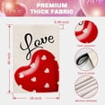 thumbnail image 6 of Valentines Day House Flag 28x40 Inch Double Sided Love Heart Outside Burlap Flag for Anniversary Wedding Holiday Yard Outdoor Decoration, 6 of 6