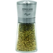 Bisetti Herbs Mill - Glass/Stainless Steel, Trasnparent, One Size