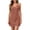 Brown, variant on YuXingFu Cotton Dresses for Women Casual Mini Crew Neck Plus Size Womens Dress Sleeveless Solid Color Slim Fit Casual Summer Yellow L