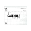 DIY Calendar 8.5x11 12 Month Blank White