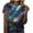 #006-Navy, variant on Summer Tops for Women Space Prints Casual Short Sleeve Crewneck Blouses Gifts