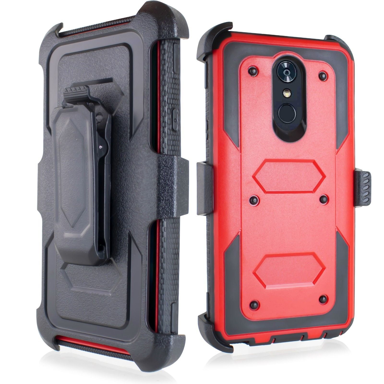 For LG STYLO 4 Hybrid Holster Protective Shock Resistant Phone Case