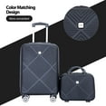 thumbnail image 4 of Tripcomp Luggage Sets 2 Piece Suitcase Set (14/20/)Hardside Suitcase with Spinner Wheels Lightweight Carry On Luggage(Black), 4 of 9