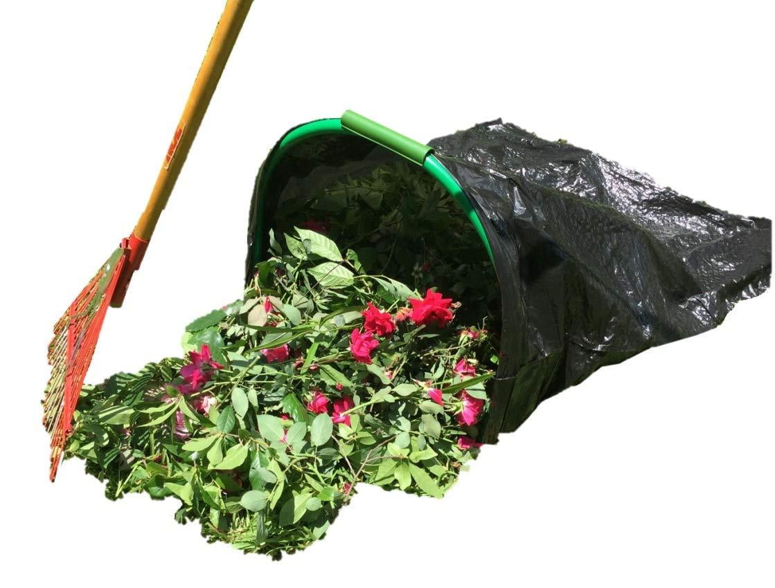 LEAF GULP Turns a Plastic or Bio Lawn and Leaf Bag Into A HandsFree
