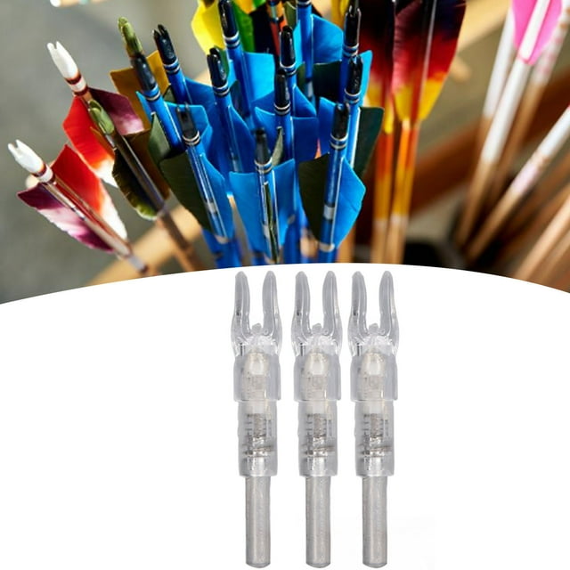 Light Up Your Nighttime Archery With 3PCS 6.2mm Lighted Nocks!