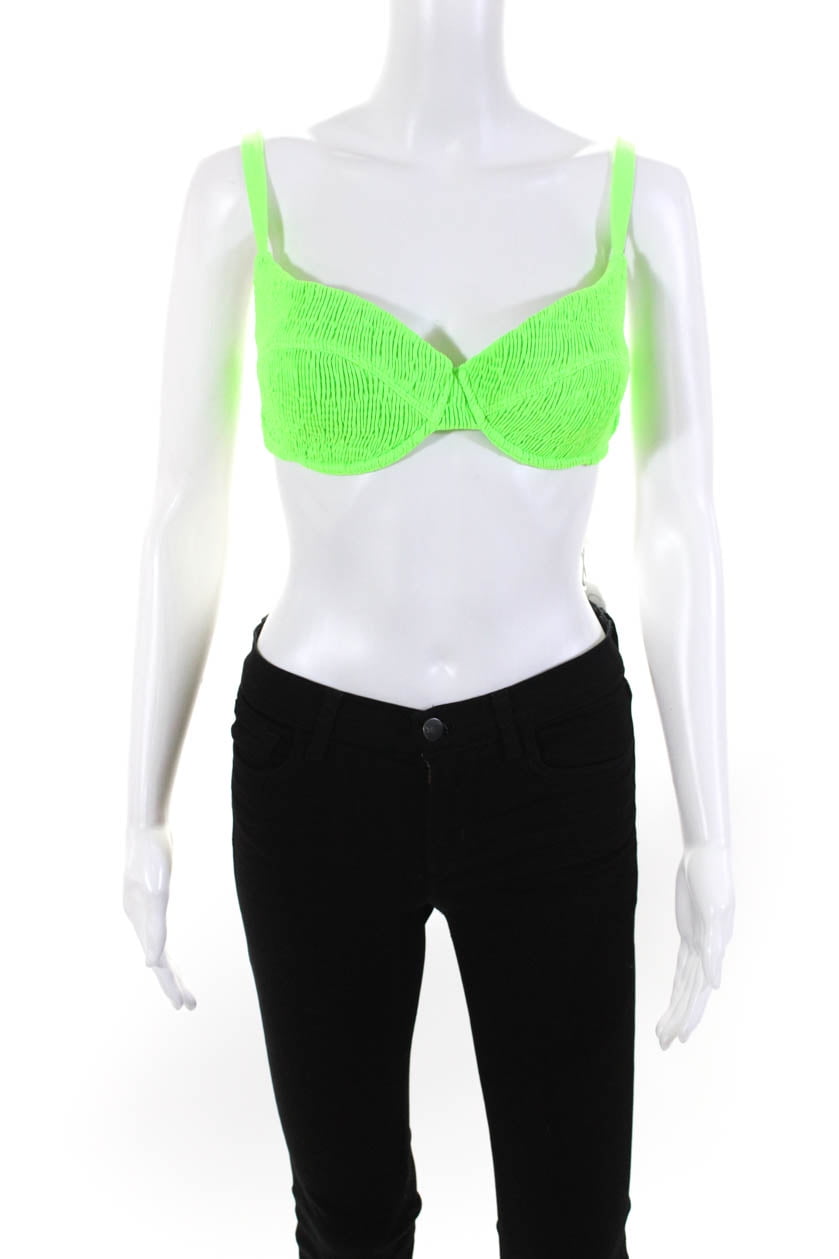 Lime Size L Peixoto Womens Margot Bikini Top