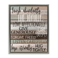thumbnail image 2 of Stupell Industries Live Joyfully Phrases on Wood Grain Brown Tan Teal Luster Gray Framed Floating Canvas Wall Art, 24x30, by Kim Allen, 2 of 5