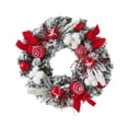 thumbnail image 2 of Corona navideña artificial, guirnalda colgante para árbol de Navidad, coronas navideñas para puertas 40 cm de diámetro, 2 of 9
