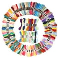 thumbnail image 3 of Embroidery Thread 150Pcs Stitch Threads Bracelets Thread Crafts Floss Rainbow Color Multicolour  Stitch For Cotton Sewing Skeins Craft Accessories, 3 of 8