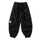 thumbnail image 2 of Odeerbi 5-16 Años Niños Cargo Pantalones Deportivos Jogger Pantalones Primavera Color Sólido Pantalones de Trabajo Sueltos Con Múltiples Bolsillos, 2 of 5