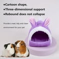 thumbnail image 2 of Hamster Nest Warm Comfort Plush Sponge Safe Texture Small Pets Nest for Winter, 2 of 8