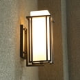 thumbnail image 6 of 110V Modern LED Wall Light - Exterior Lantern Lamp Porch Sconce Opening Design Glass Lampshade Antirust Treatment, 6 of 18