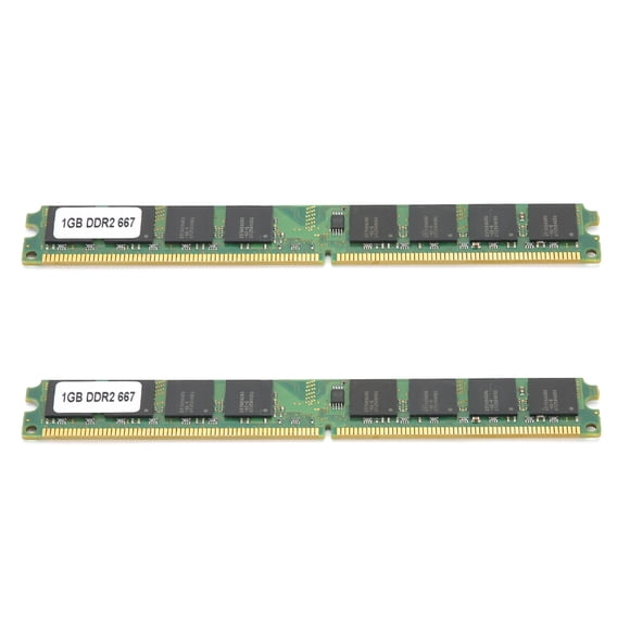 Módulo de memoria DDR2 2 piezas 1 GB 667 MHz PC2-5300 para ordenador de escritorio Bling Bling