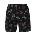 thumbnail image 4 of Lsque Mens Swim Trunks Hawaiian Style Pattern - Bathing Suit Compression Liner - Beach Swim Shorts Swimwear - (S-3XL) - Stretch Quick Dry -, 4 of 9
