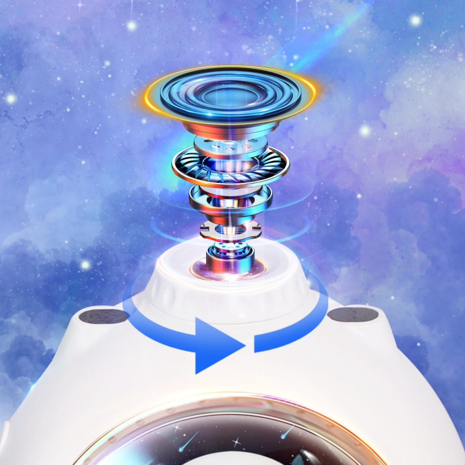 Star Projector, 10 in 1 Galaxy Projector for Bedroom, Night Light Projector with Timer 360° Rotating HD Focusable Star Lamp for Kids Room, Home Theater, Ceiling, Christmas, Room Decor