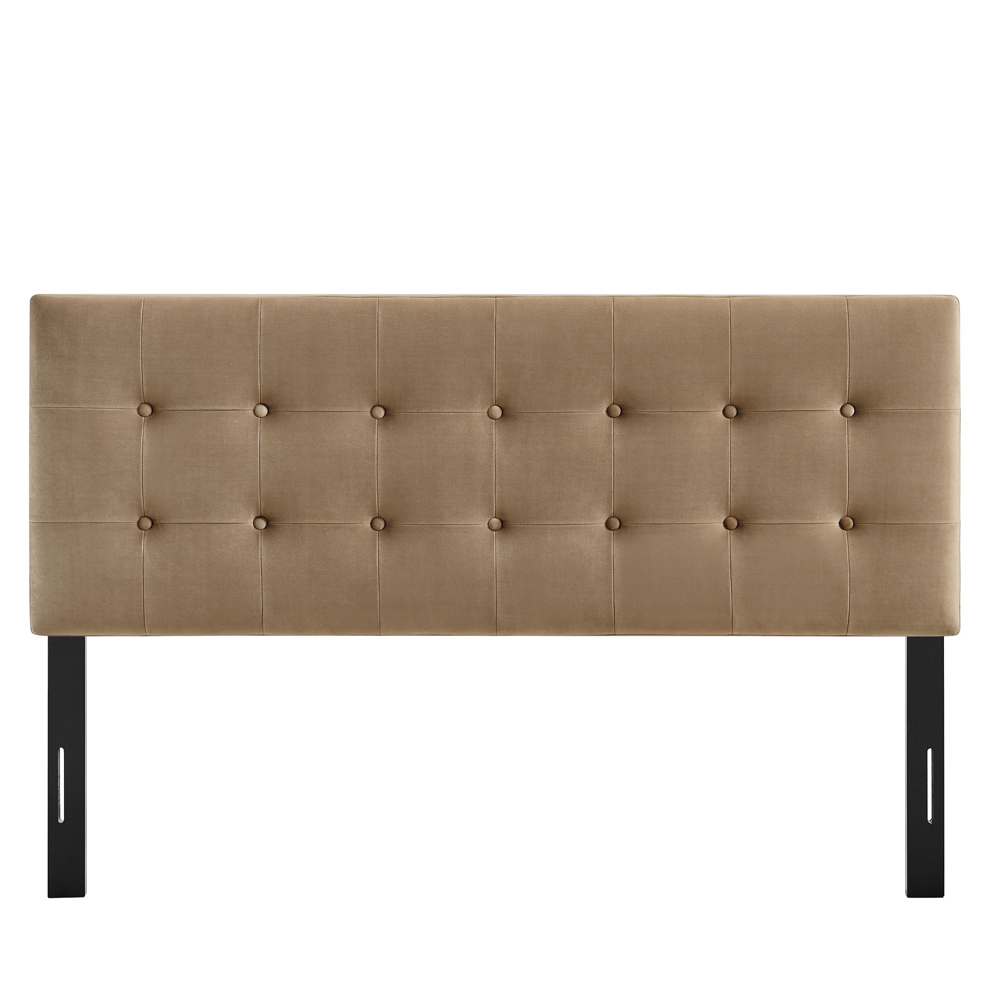 Emily Stain-Resistant Performance Velvet Full Size Headboard in Taupe