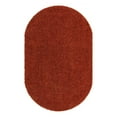 thumbnail image 4 of Unique Loom Solid Shag Collection Area Rug (5' 3" x 8' Oval Terracotta), 4 of 7