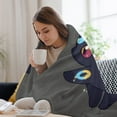 thumbnail image 4 of Pokemon Eevee Umbreon Throw Blanket Cute Flannel for Boys Girls Men Women, 4 of 7