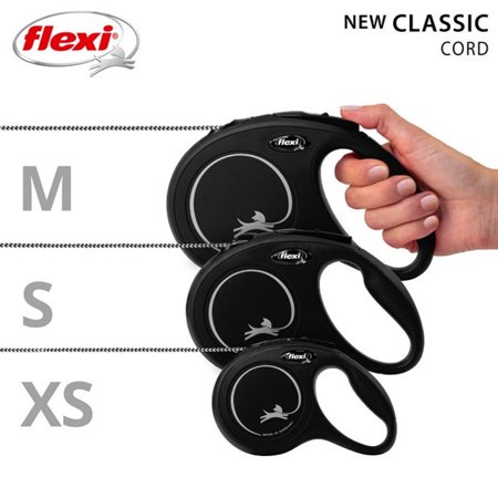 フレキシ (flexi) ニュークラシック コード S(12kg未満) 8m ブラック 犬用リード