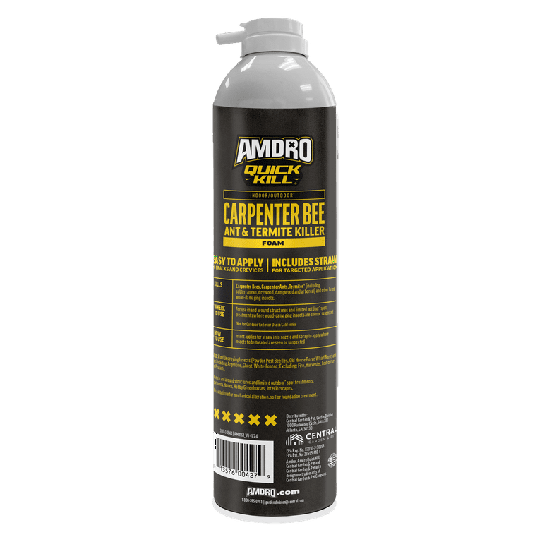 Amdro Quick Kill Carpenter Ant, Bee, Termite Killer Foam 18oz 2