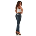 thumbnail image 3 of Cover Girl Women's Skinny Jeans Juniors Plus Soft Stretchy Denim Low Rise Plus Size 18W Dark Rinse, 3 of 10