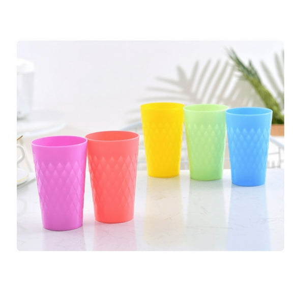 Topboutique 17.5-ounce Plastic Tumblers Reusable and Unbreakable Dishwasher Safe BPA Free Set of 12 in 4 Colors Kids Drinking Cups Adults Party Cups,Plastic Cups Reusable