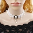 thumbnail image 4 of Guardurnaity Gargantilla gótica multicapa para mujer, Collar de encaje negro a la moda, cadena de cristal para Collar, regalo de joyería nupcial Ropa, zapatos y accesorios Miscelánea, 4 of 6