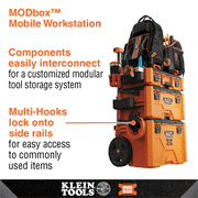 Klein Tools MODbox Multi-Hook Rail Attachment, 2-Pack