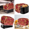 thumbnail image 3 of Renewold Fall Maple Leaf Toaster Cover 2 Slice Wide Slot Bread Machine Cover Anti Splash Microwave Toaster Oven Cover Thanksgiving Decor Cover, 3 of 6