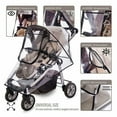 thumbnail image 4 of Manunclaims Stroller Rain Cover & Mosquito Net,Weather Shield Accessories - Protect from Rain Wind Snow Dust Insects Water Proof Ventilate Clear-Breathable Bug Shield for Baby Stroller, 4 of 8