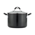 thumbnail image 3 of Tramontina Aluminum Nonstick Covered Stock Pot - Charcoal Gray, 3 of 6