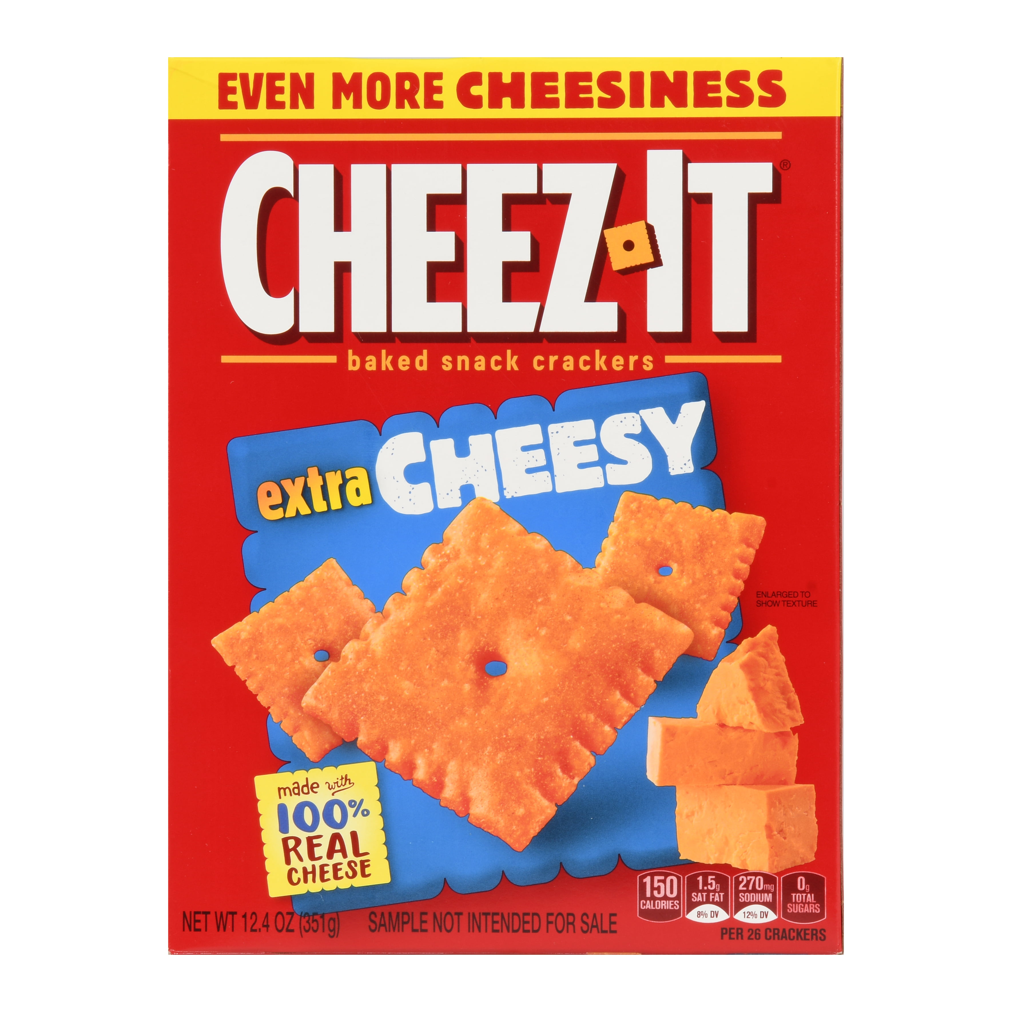 CheezIt Extra Cheesy Baked Snack Crackers 12.4 oz