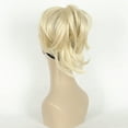 thumbnail image 2 of Adjustable Messy Style Ponytail Hair Extension Synthetic Hairpiece with Jaw Claw Amazing Shape For Women, 613 Blonde, 2 of 6