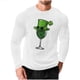thumbnail image 2 of Ceisia Men Fashionable Casual Loose Elastic Long Sleeve Round Neck St Gift Patrick's Day Lucky Graphic Print T shirt for Daily Fit, 2 of 5