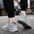thumbnail image 5 of GLYGML Striped Knit Sneakers Lightweight Breathable Athletic Shoes with Non-Slip Sole for Running and Daily Wear, 5 of 5
