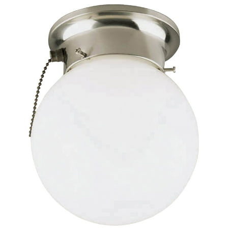 

Canarm Imports Home Impressions 6 In. Flush Mount Ceiling Light Fixture With Pull Chain 6 In. W. X 7-1/4 In. H.