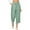 Green, variant on Maean Women's Capri Pants Loose High Waisted Wide Leg Lounge Pants Drawstring Causal Trousers with Pockets