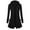Black, variant on Womens Zip Up Long Hoodie Jacket Lightweight Tunic Hooded Sweatshirt Casual Fall Solid Color Open Front Cardigan Coats with Pockets