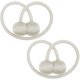 thumbnail image 2 of Tiebacks de la cortina de la ventana Clips Tira de lazo magnético fuerte Oficina en el hogar Cortinas decorativas Tejido Holdbacks Titulares Estilo europeo 1 par, Beige TUNC Sencillez, 2 of 5