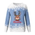 thumbnail image 4 of Christmas Sweatshirts For Women Round Neck Casual Long Sleeve Pullover Tops Winter Clothes, 4 of 6