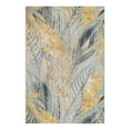 thumbnail image 2 of Unique Loom Outdoor Botanical Collection Area Rug - Winnow (5' 3" x 8' Rectangle Gray Ivory Yellow), 2 of 11
