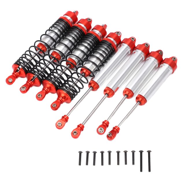 Juego de amortiguadores RC amortiguador delantero y trasero de aleación de aluminio para TRAXXAS UDRRed